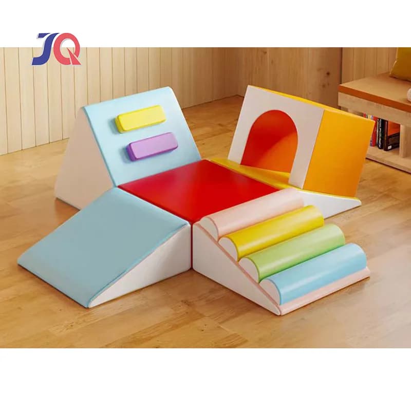 Set da gioco morbido personalizzabile per interni con scivolo e tunnel per bambini in età prescolare, allenamento sensoriale, gioco sensoriale, casetta