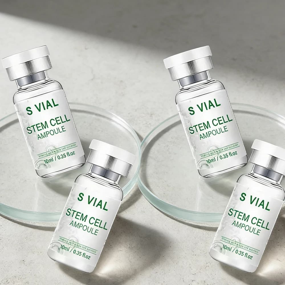 Kit Iniziale 5 Fiale da 10ml Collagene Coreano ed Estratti di Erbe con Niacinamide Sbiancante e Idratante Profondo per la Cura della Pelle del Viso