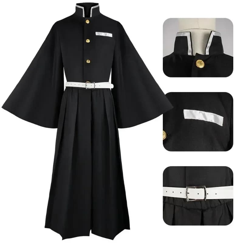 Aime Tokitou Muichirou Cosplay Costume tueur Cosplay Kimetsu No Yaiba Kisatsutai uniforme perruque Halloween Costume pour femme