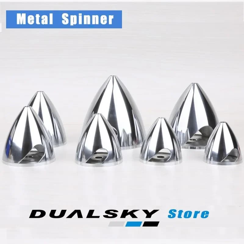 Spinner per elica in metallo / Carenatura del coperchio dell'elica a 2 pale in lega di alluminio 38/45/51/57/64/70/76/82/89/95/102 mm