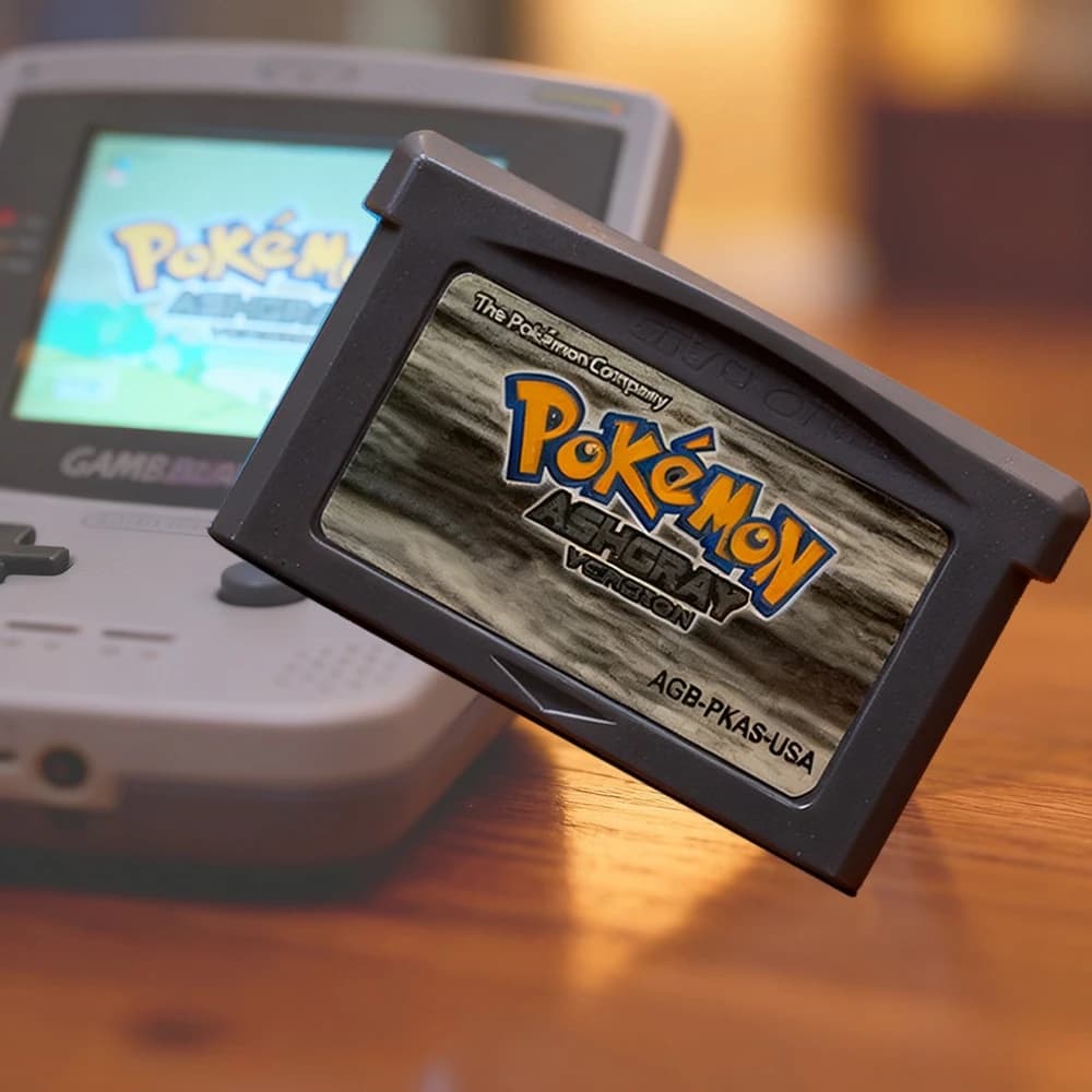 Cartuccia di gioco GBA Scheda console per videogiochi a 32 bit AshGray Liquid Crystal Light Platinum Moemon Smeraldo Lingua inglese