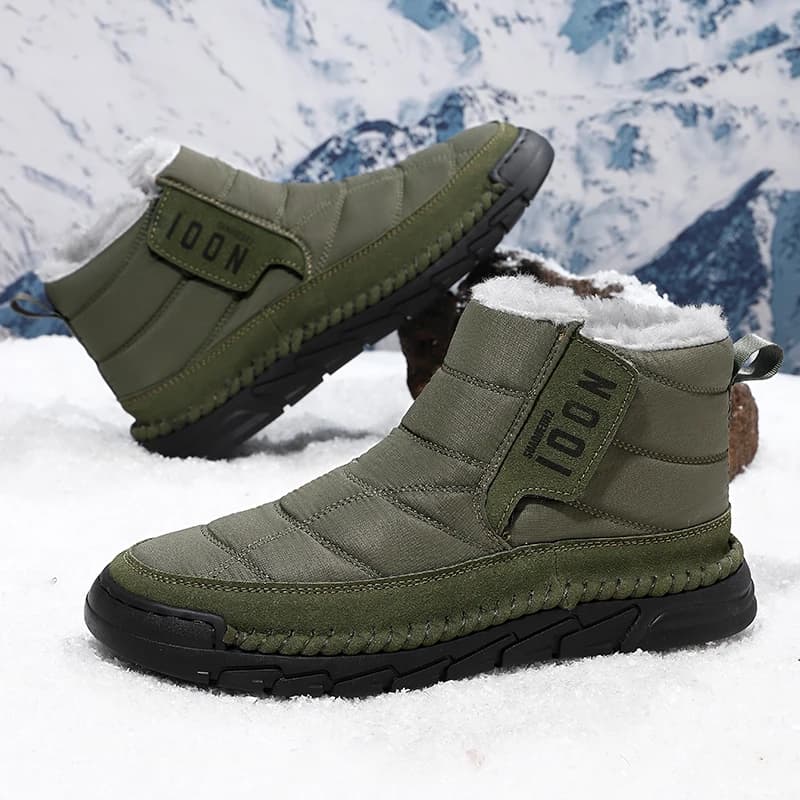 Stivali da neve da uomo Peluche da esterno Comode scarpe da passeggio invernali morbide e calde Scarpe da trekking per il tempo libero da viaggio alte antiscivolo da donna