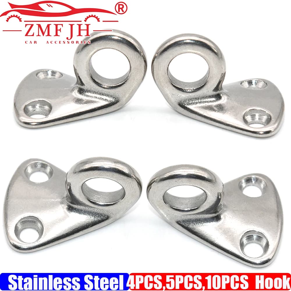 4/5/10PCS 316 In Acciaio Inox Fending Gancio Parafango Barca Hardware Marine Gancio Bloccato Parafango Ganci A Scatto Attaccare la Corda Barca vela Tug