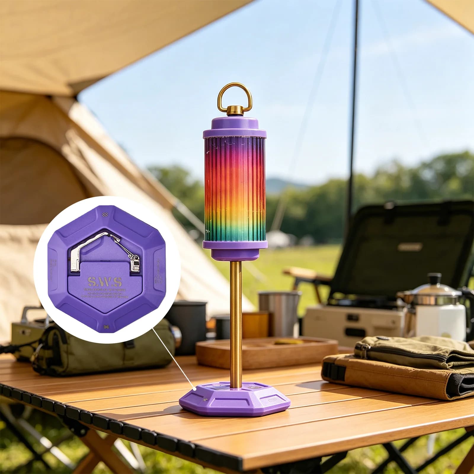 Magnet Double-sided Hanger Multi-functional Powerful Suction Cup Hooks Lightweight for Camping Heavy Duty Hanging Canopy Outing