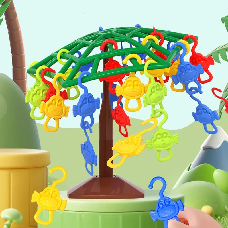 Children's Board Game toys monkey balance tree 2-4 players hand-eye coordination logical thinking concentration training