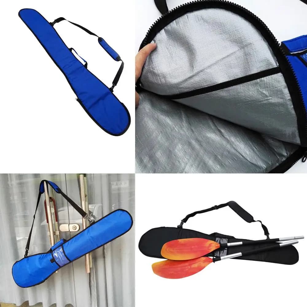 Borsa Impermeabile per Pagaia da Barca in Tessuto Oxford, Custodia Protettiva per Pagaia da SUP e Kayak, Tasca Portaoggetti per Accessori da Pesca e Kayak