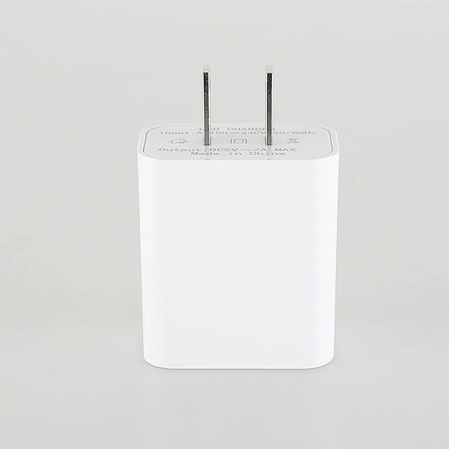 Caricatore Universale 5V 2A con Spina USA, Adattatore da Muro con Porta USB Singola per Ricarica Rapida, Caricabatterie Portatile USB per Viaggi