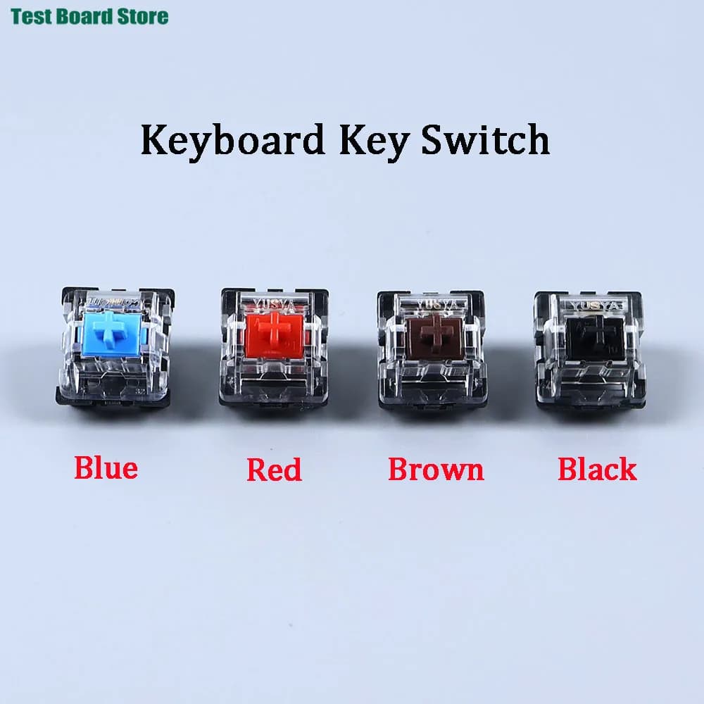 tasti della tastiera interruttore 2Pin Clicky Lineare Tattile silenzioso Nero Blu Marrone Rosso Viola Interruttore per tastiera meccanica retroilluminata