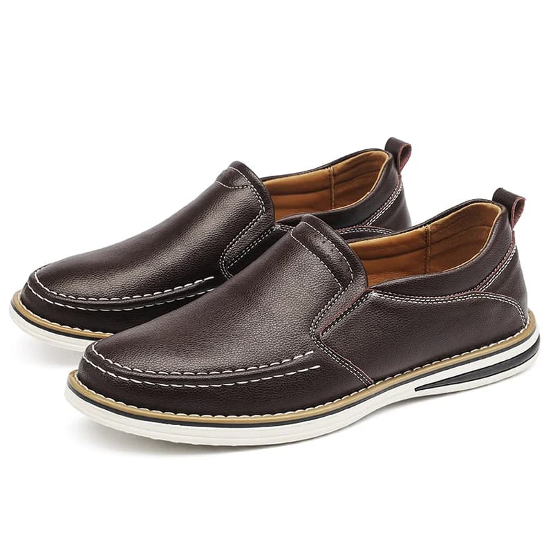 Mocassini da Uomo in Vera Pelle, Scarpe Casual Eleganti da Guida e da Ufficio
