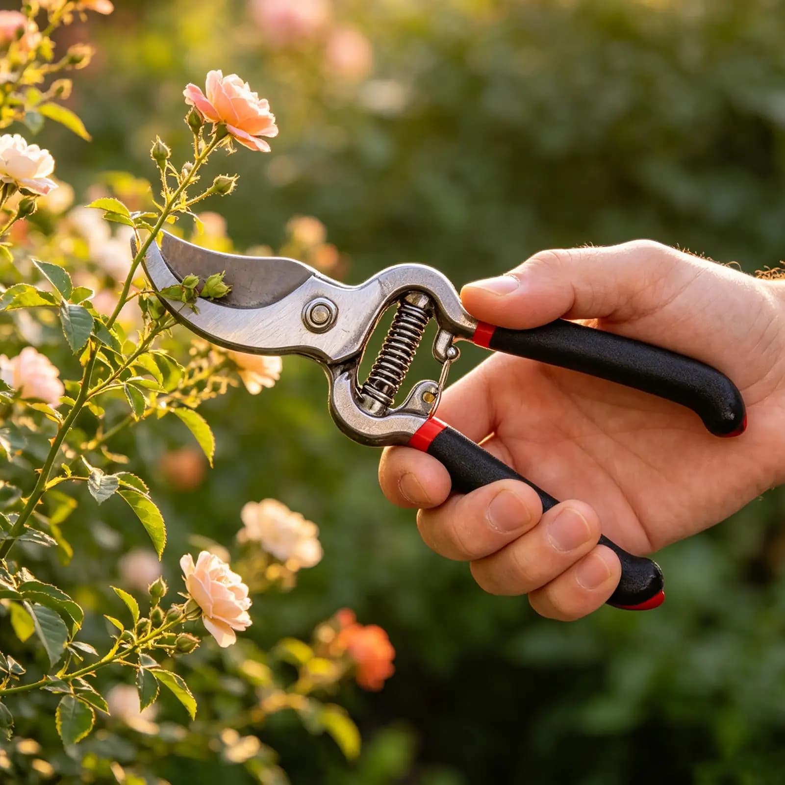 Forbici da Giardino, Cesoie per Potatura con Impugnatura Antiscivolo in Acciaio Inossidabile, Utensili Manuali per Bonsai e Giardinaggio