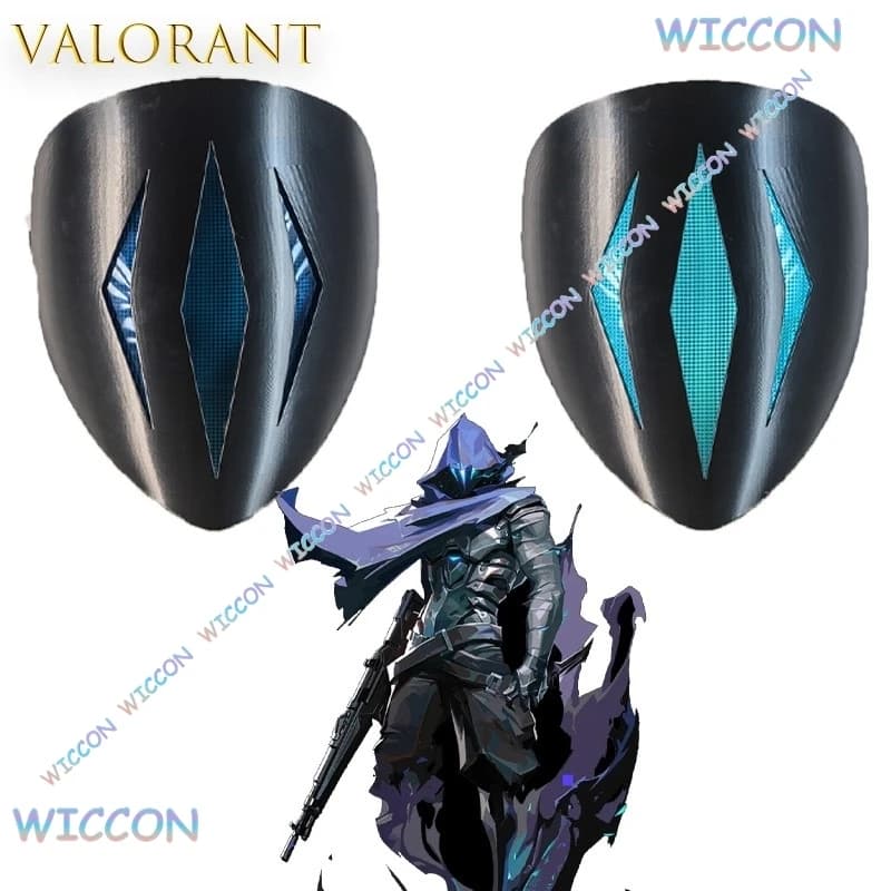 Gothic Clothing Masquerade VALORANT Omen Paranoia Light Helmet Cosplay Mask wearable DIY accessory Replica Halloween party accessories