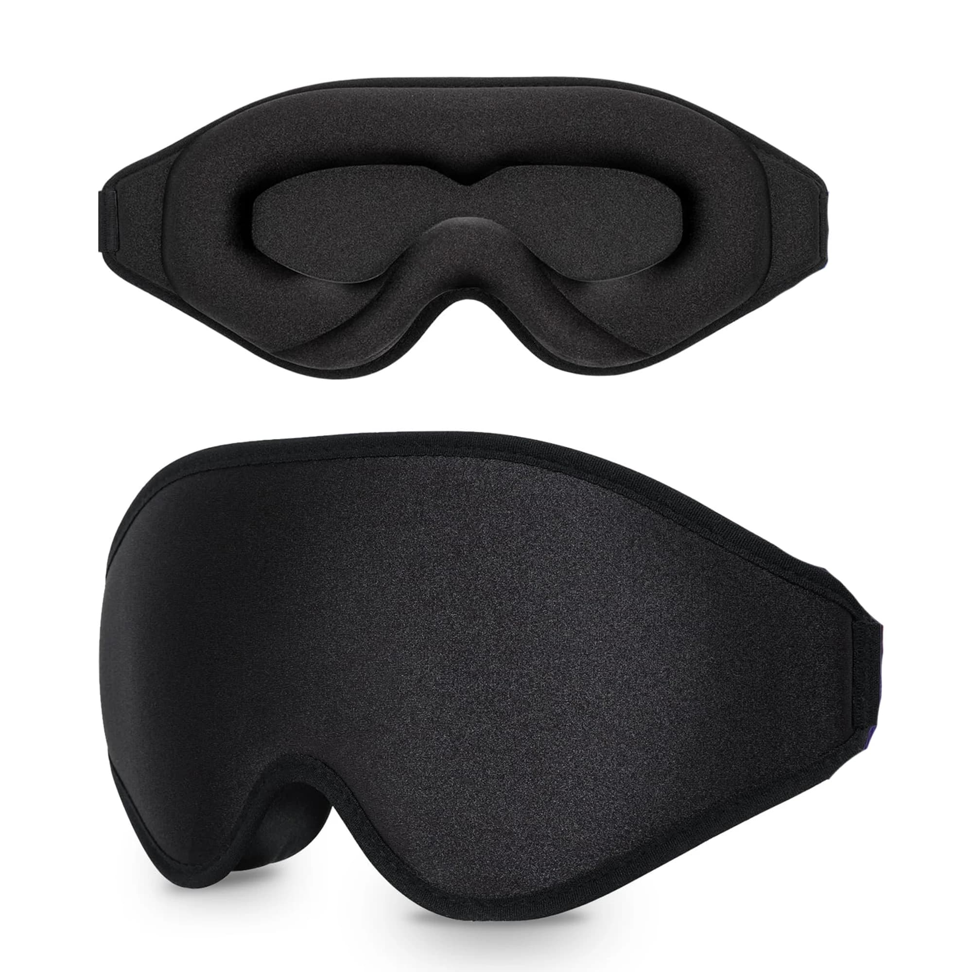 3D Sleep Mask, Eye Mask Blocking 100% of Light with Adjustable Strap, Night Benda for Men and Women in Memory Foam