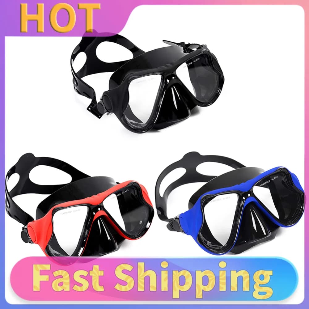 Professional Snorkeling Mask Panoramic Wide View Freediving Mask Wear Swim Sports Eyewear for Free Swim