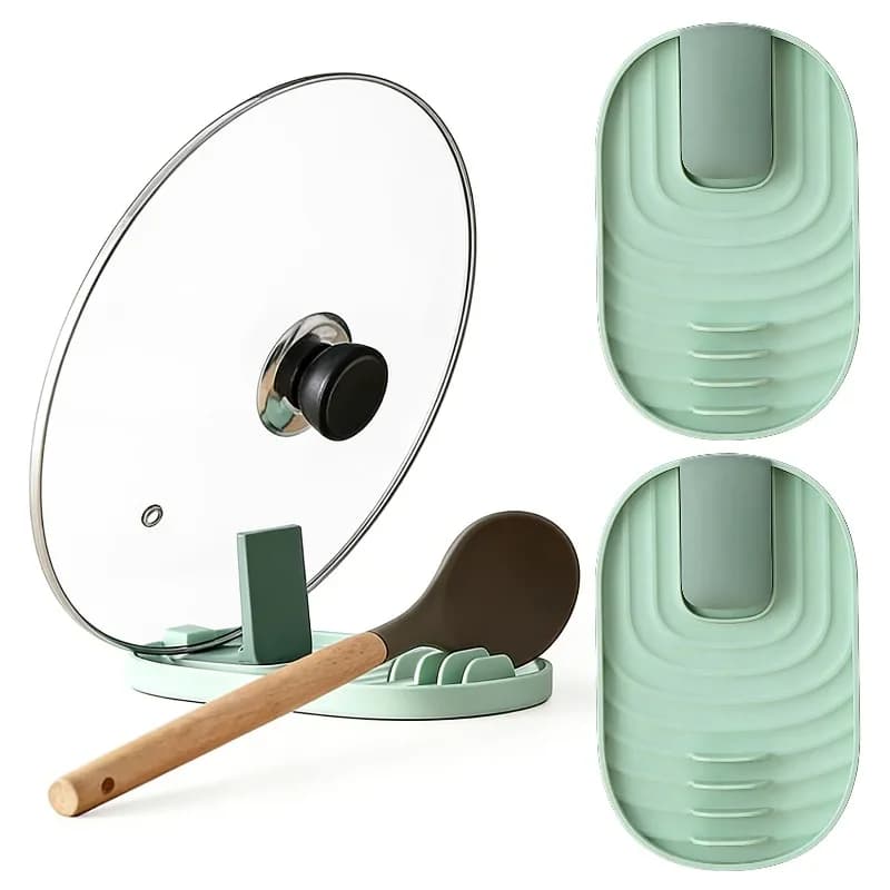 Kitchen Organizer Spoon Holders Fork Spatula Rack Shelf Reusable Plastic Spoon Rest Chopsticks Holder Non-slip Kitchen Organizer