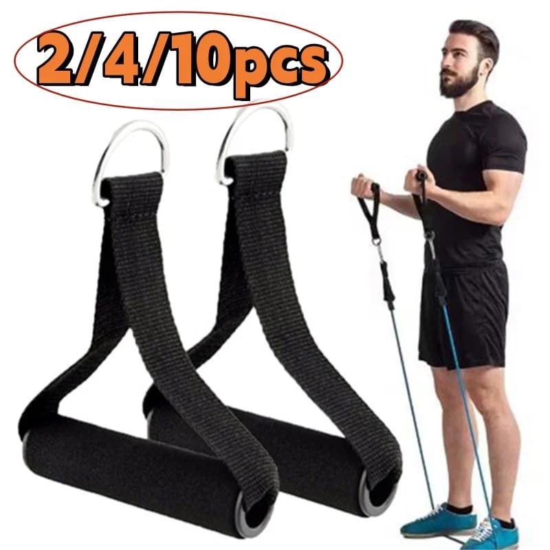 1/2/5 Paio di Impugnature per Fasce di Resistenza, Accessori Fitness, Maniglie per Esercizi, Maniglie per Yoga, Amaca e Bande di Resistenza