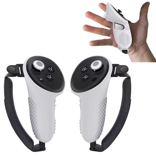 Silicone Protective Cover Strap for Oculus Meta Quest3 VR Touch Controller Full Protection Case with Handle Grip Shell Accessory