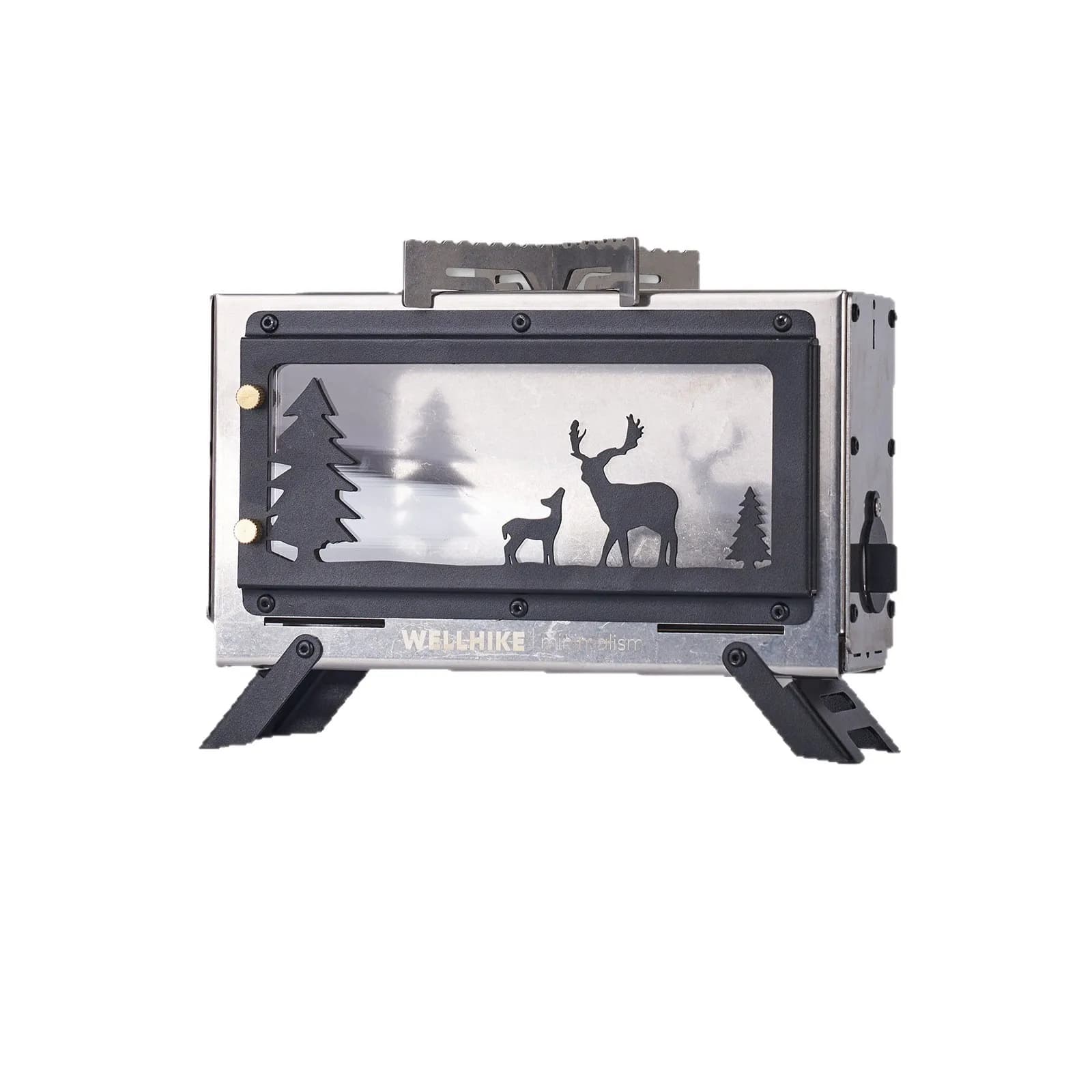 Table Folding Stove for Camping and Fire Vision, Wood Stove for Exterior