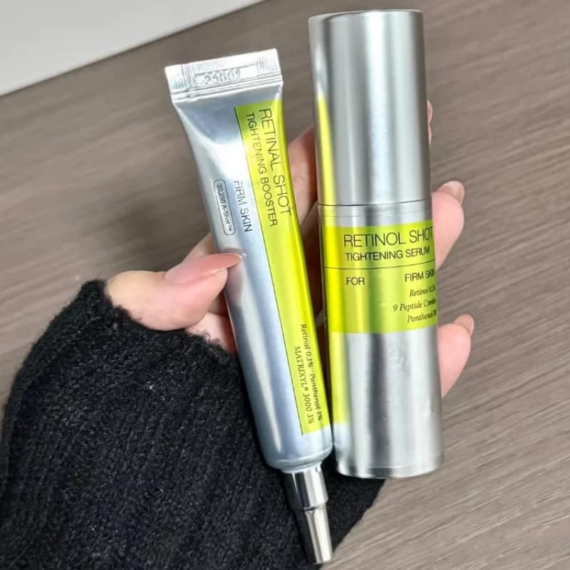 Siero Viso Coreano al Retinolo Effetto Lifting e Rassodante, Riduce Rughe e Linee Sottili, Minimizza i Pori, Idratante