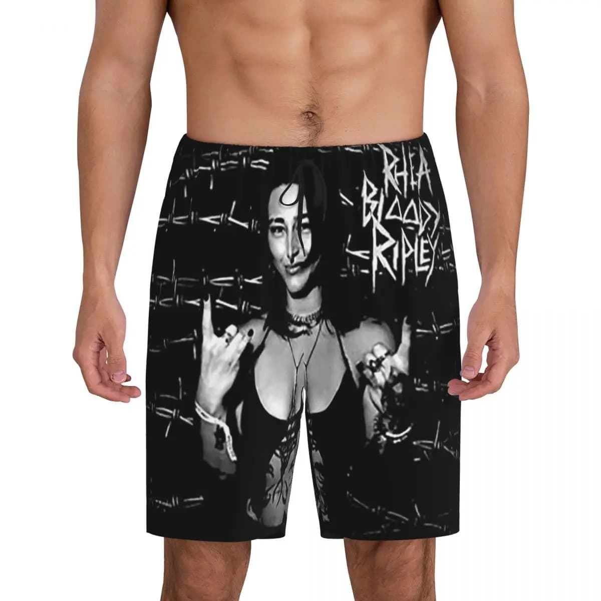 Custom Rhea Bloody Ripley Short Pajama Pants Men Sleepwear Sleep Lounge Bottom Shorts Sleeping Pants