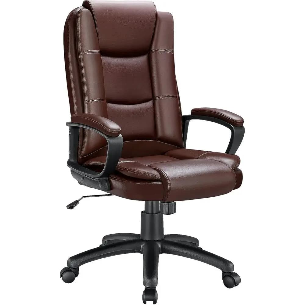 Sedia da Gaming Ergonomica con Schienale Alto e Supporto Lombare, Girevole Regolabile, con Ruote, Seduta in Pelle Confortevole per Casa o Ufficio
