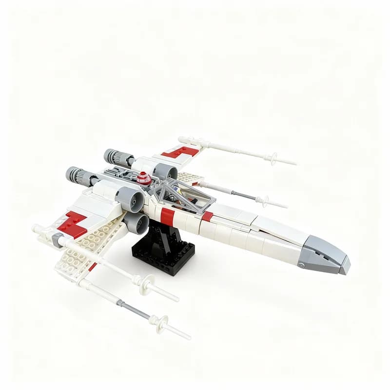 Set di Costruzioni MOC X-Wing Star Battle da 499 Pezzi, Giocattolo Educativo Creativo, Regalo di Natale e Compleanno