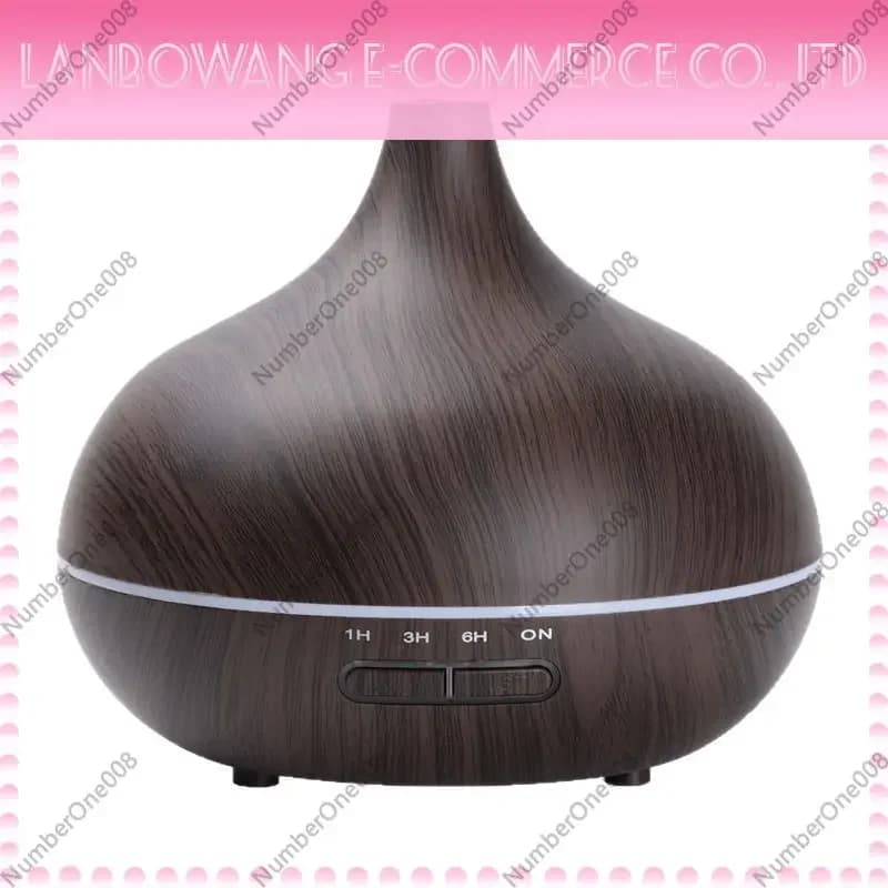 Wood Grain Aroma Diffuser Humidifier Essential Oil Diffuser with Night Light for Home Automatic Spray