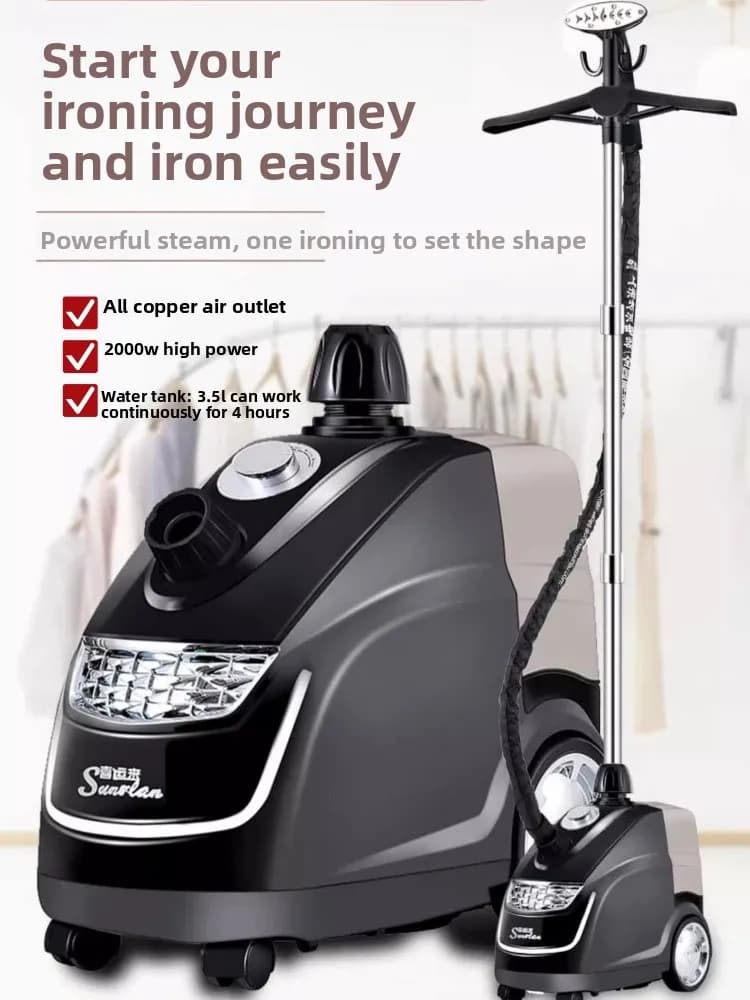 Vaporizzatori per indumenti Macchina da stiro appesa Stiratrice verticale Stiratrice per vestiti Serbatoio d'acqua da 3,5 litri ad alta potenza per 4 ore di funzionamento continuo 220 V