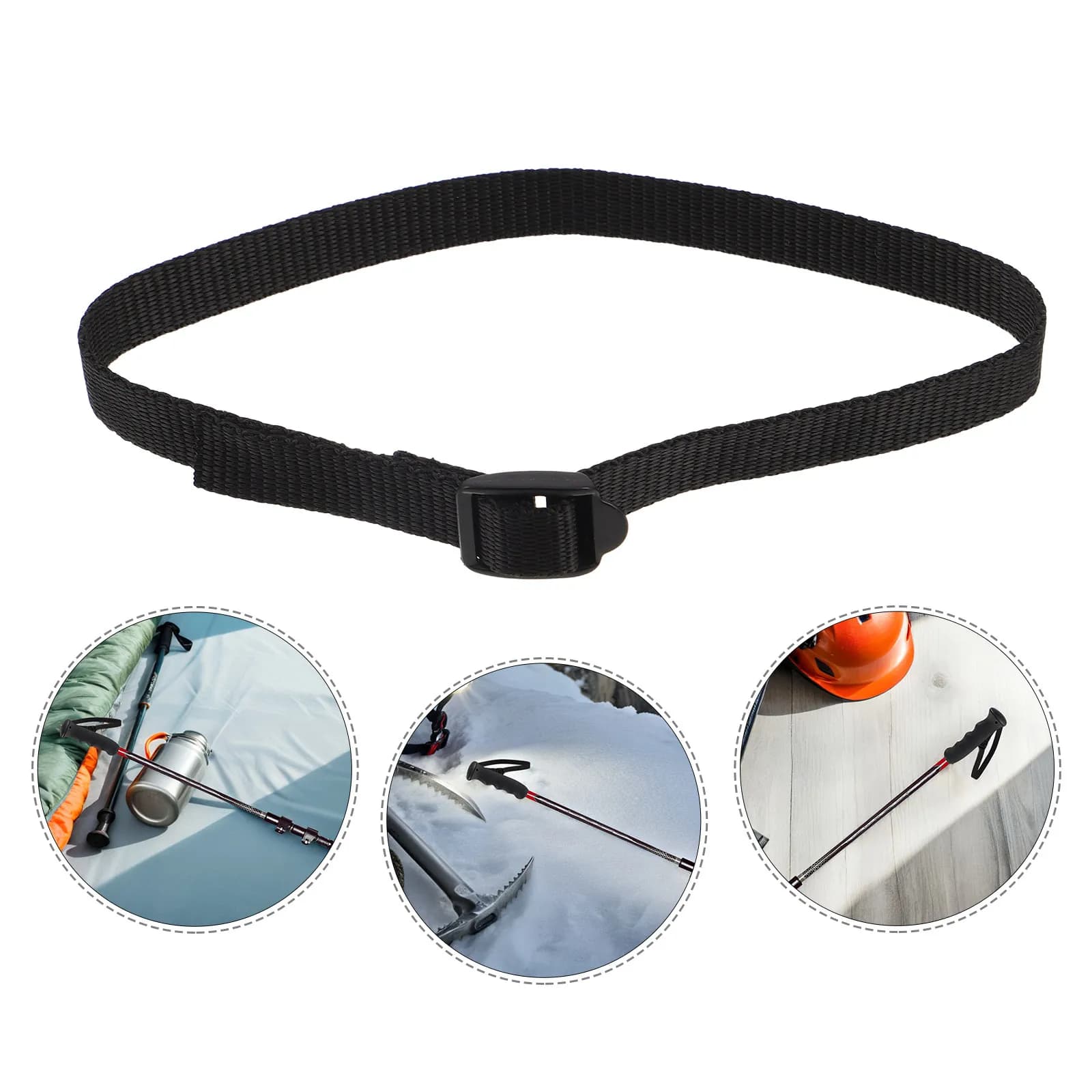 5Pcs Ski Strap Heavy Duty Pole Wrist Straps Nylon Adjustable Hiking Pole Wrist Lanyard Secure Fit Trekking Mountaineering