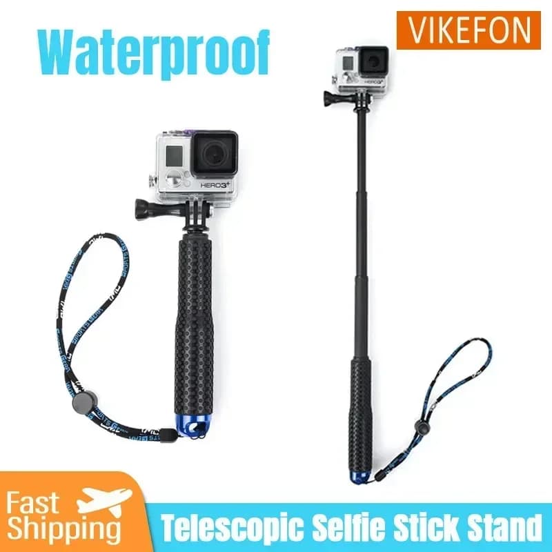 Selfie Stick Extensible Rod Mini Bracket for Waterproof Sports Camera for GoPro Hero13/12/11/10/9 Action Cameras Support for Photography