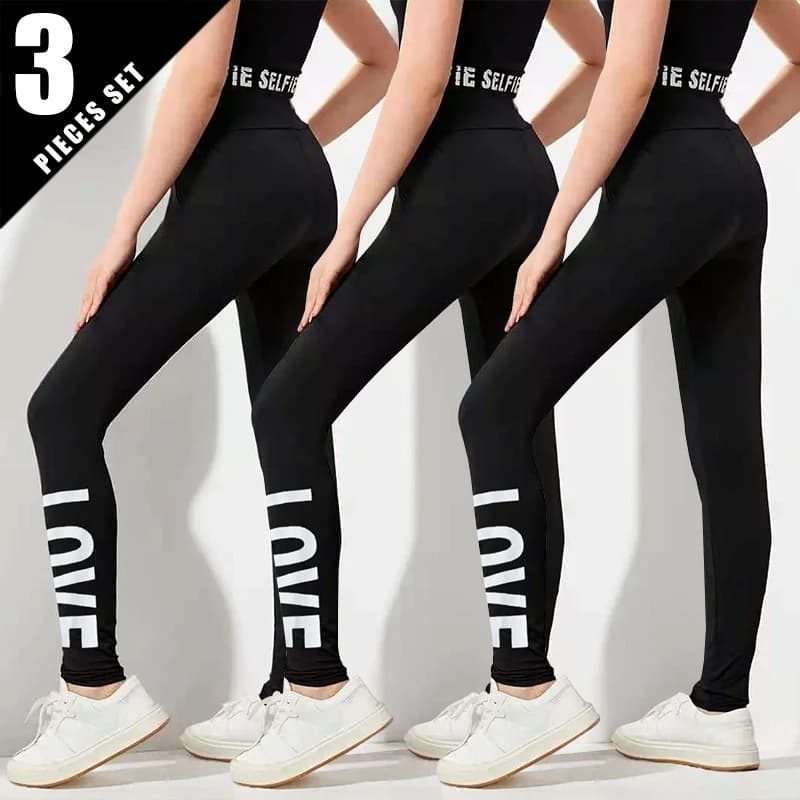 1/3 pezzi multi-taglia squalo genitore-figlio sorella pantaloni ragazze per adolescenti slim stretch plus size nero sport yoga pantaloni leggings