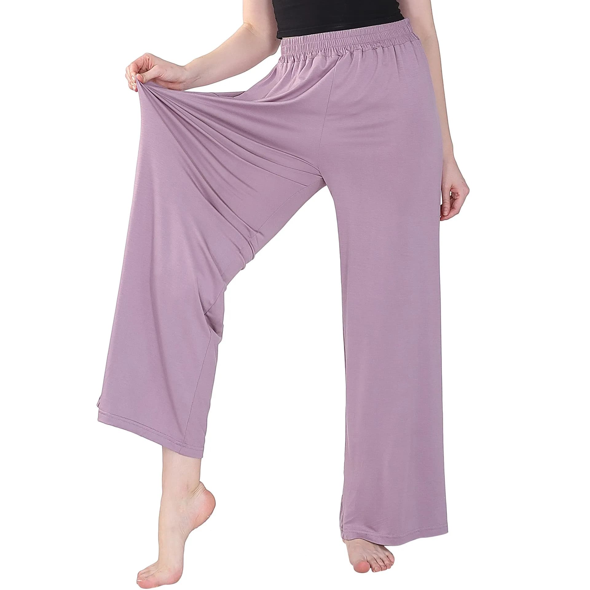 Plus Size 7XL Women Soft Cotton Modal Pajama Pants Comfortable Loose Home Wear Wide Leg Sleepwear Pant Ladies Home Trousers