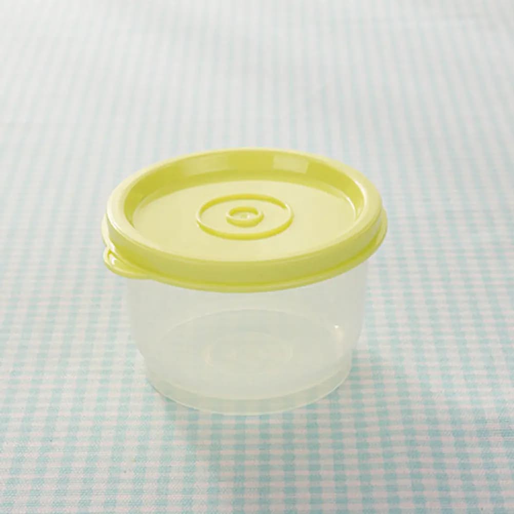 Set di 4 Contenitori in Plastica per Alimenti, Piccoli Contenitori per Pranzo, Ciotole Sigillate Impilabili, Adatte per Microonde, Congelatore e Frigorifero, per Preparazione Pasti