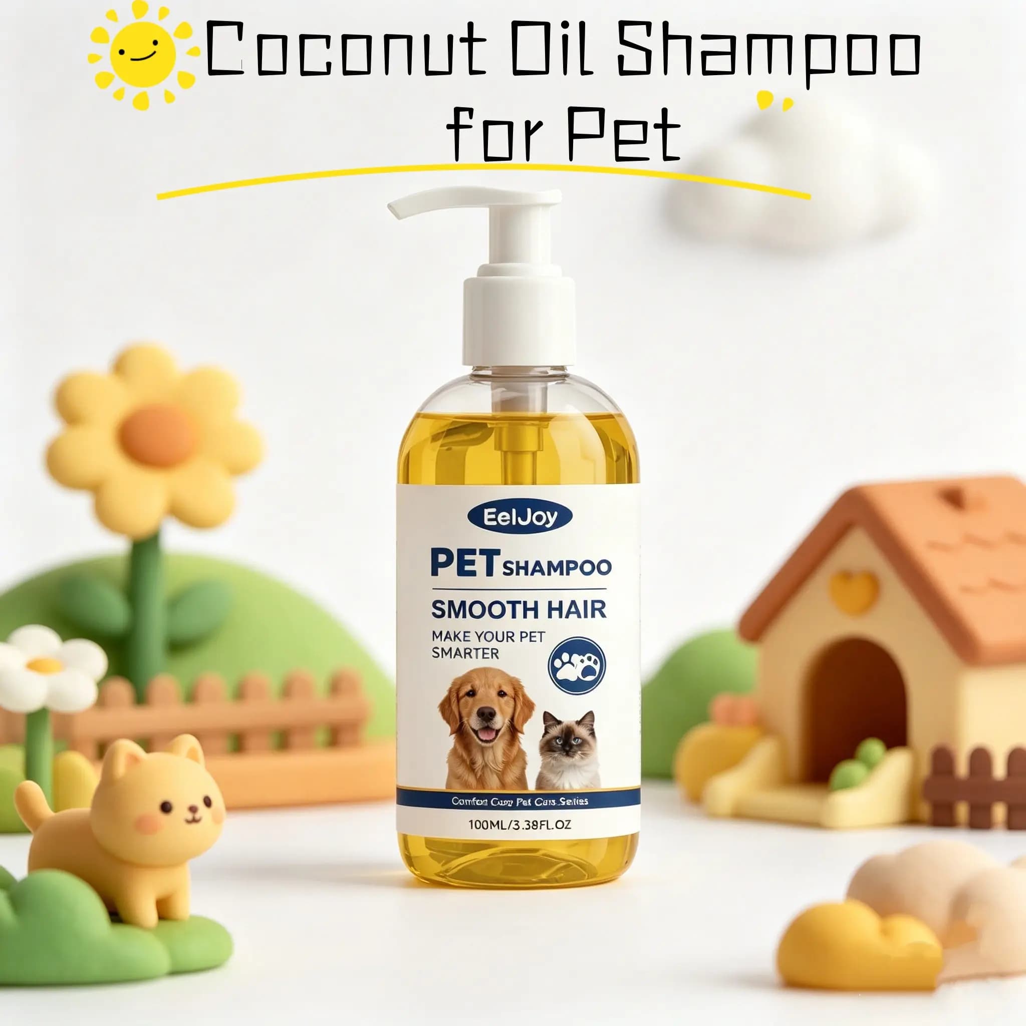 Shampoo Profumato Portatile per Cani e Gatti, Deodorante Quotidiano a Lunga Durata, Rimuove Peli e Sporco, Shampoo per la Pulizia degli Animali Domestici dal Profumo Gradevole