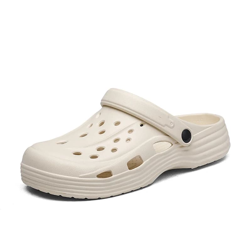 Ciabatte Casual Impermeabili da Uomo, Zoccoli a Punta Chiusa, Scarpe da Chef Antiscivolo, Sandali da Lavoro Traspiranti Leggeri e Comodi