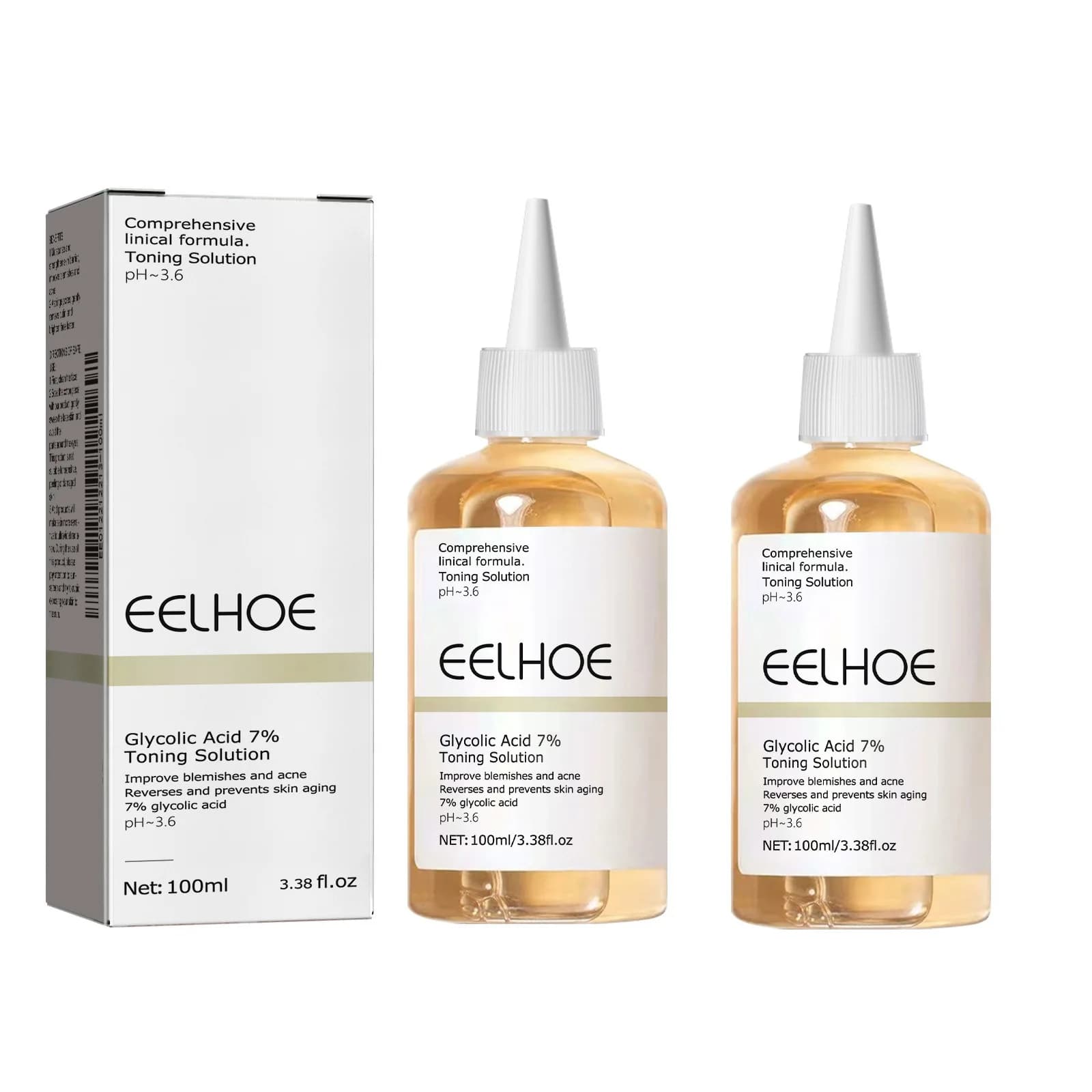 7% Glycolic Acid Moisturizing Tonic Remove Acne Improves Skin Matching Reconstitutes Water Moisturizing Skin Soft Skin and Toner Essence