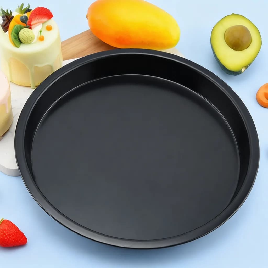 10 Inch Non Stick Pizza Pan Carbon Steel Round Oven Tray Expert Kitchen Cookware For Home Bakery Pastry Mold