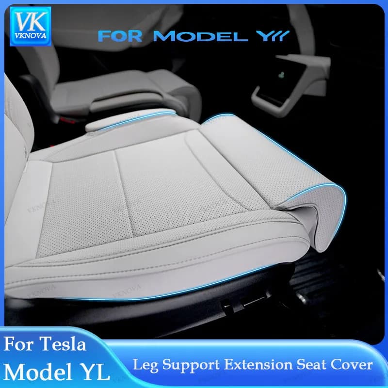 For New Tesla Model YL Launch 2026 Leg Support Extension Seat Cover Memory Foam Extender Cushion Car Interior Accessories