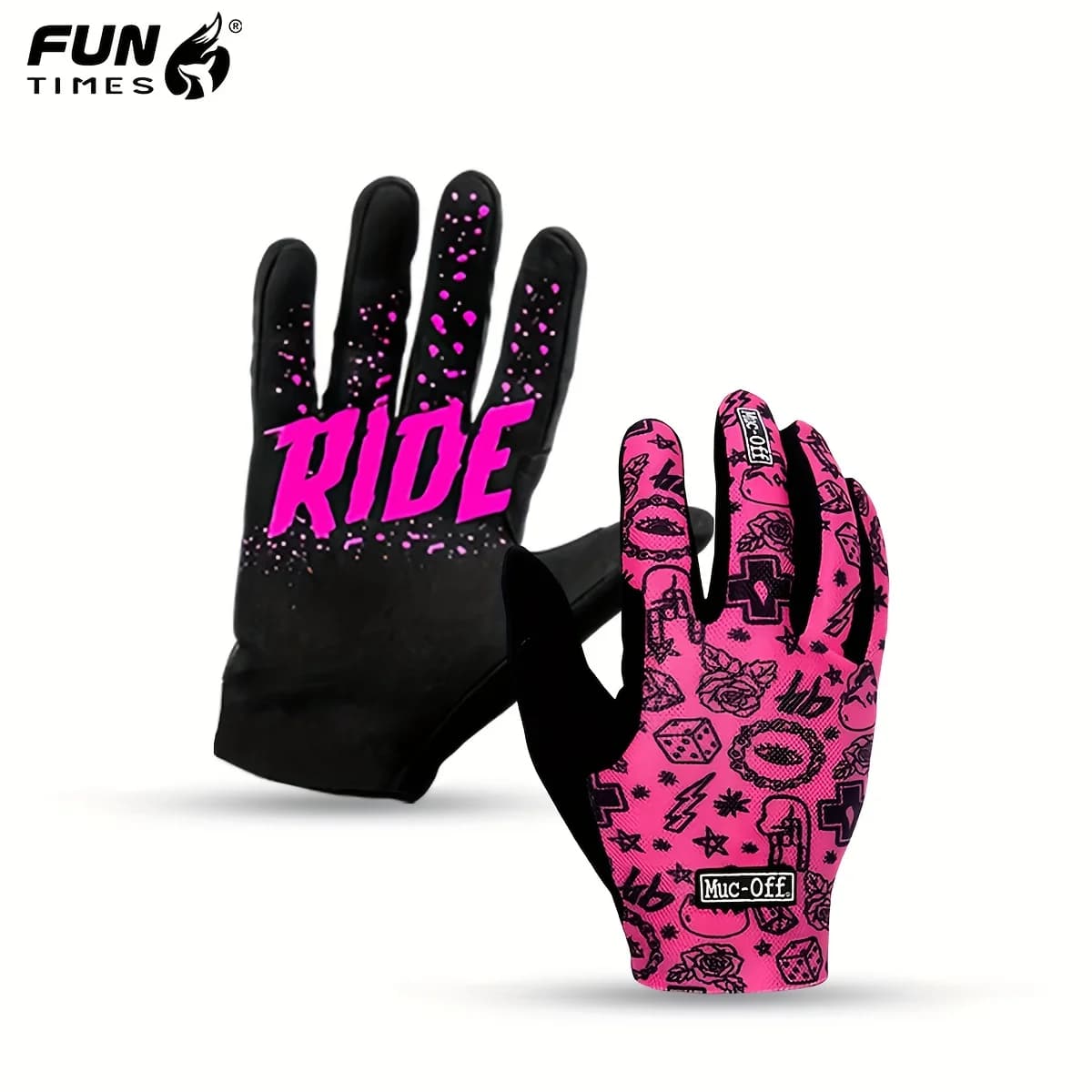 Full Finger Motocross Cycling Gloves All Season MTB Mountain Bike Gloves for Men Outdoor Riding