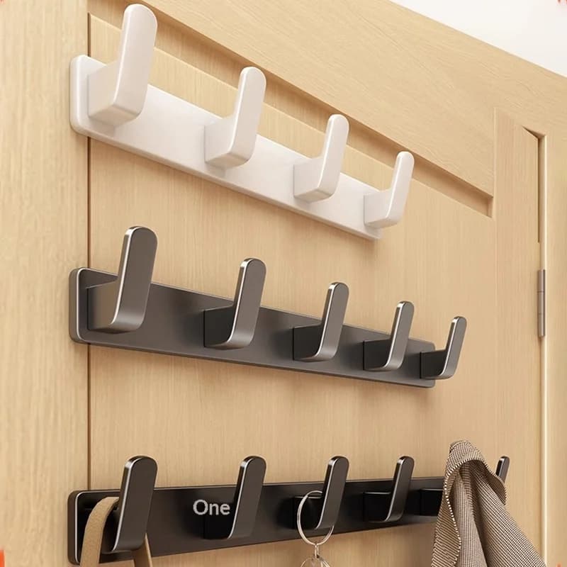 Aluminum Alloy Wall Mounted Coat Hook Rack Door Back Hanger Heavy Duty Clothes Towel Hooks for Entryway Hallway Bathroom Bedroom