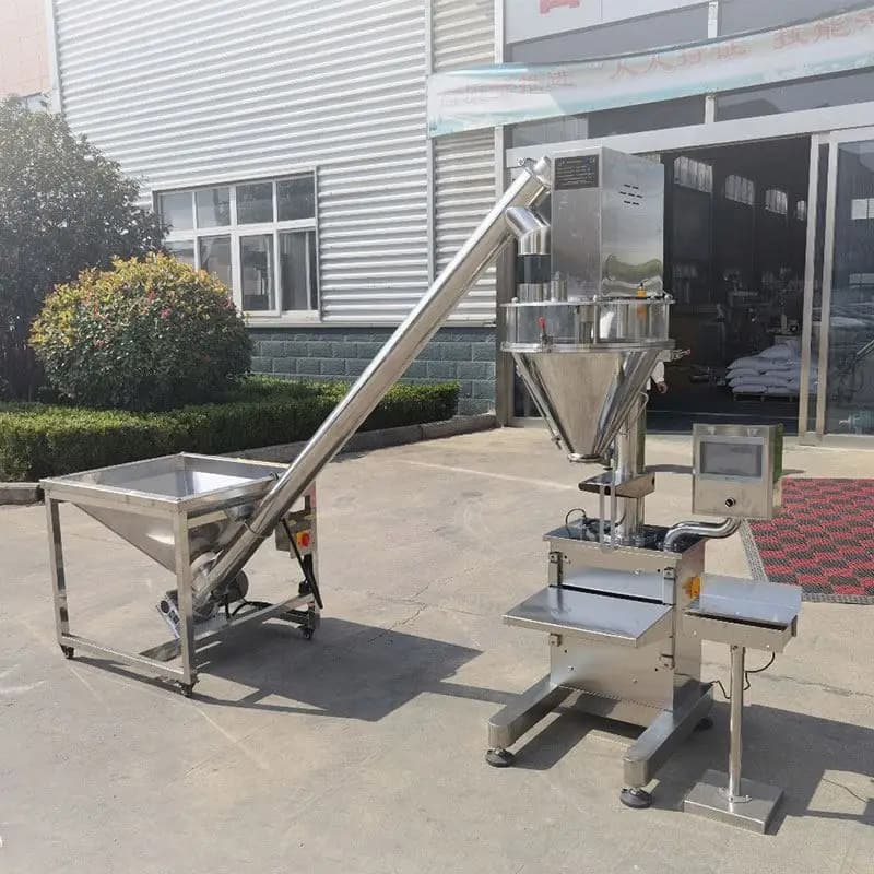Stainless Steel 304 Custom Automatic Doser with Coclea for Spices, Flour, Sugar, Protein and Dry Powder