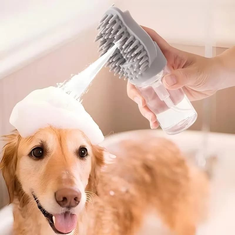 New Arrival Silicone Pet Shower Brush Skin-Friendly Bathing Handheld Dog Grooming Pet Shampoo Bath Brush