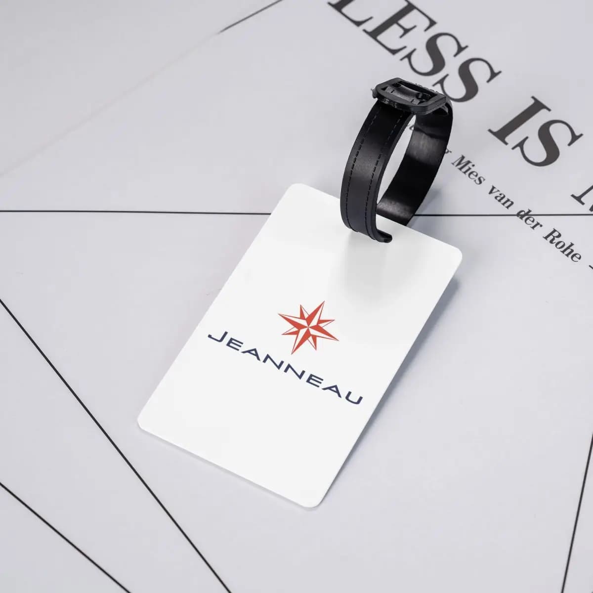 Etichette per Bagagli Jeanneau Yachts, Accessori per Valigie, Targhette per Bagagli da Viaggio, Porta Etichette con Nome e Indirizzo