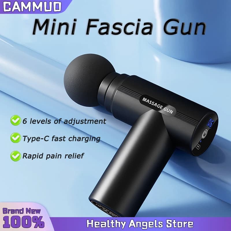 Pistola per Massaggio Fasciale Elettrica, Massaggiatore a Percussione per Corpo, Collo, Schiena, Rilassamento Muscolare Profondo, Strumento Fitness per Spalle