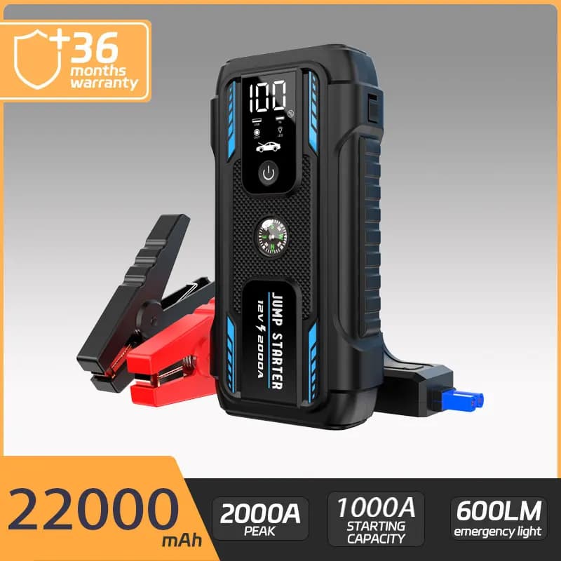 4000A Auto Salto di Avviamento Accumulatori E Caricabatterie Di Riserva 12V 21800mAh Dispositivo di Avviamento di Emergenza Caricabatteria Per Auto Booster Buster Per 10L 8.0L