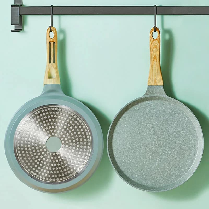 Extra thick non-stick pan Korean style breakfast plate Pizza cooking Healthy oil control for gas stoves/induction