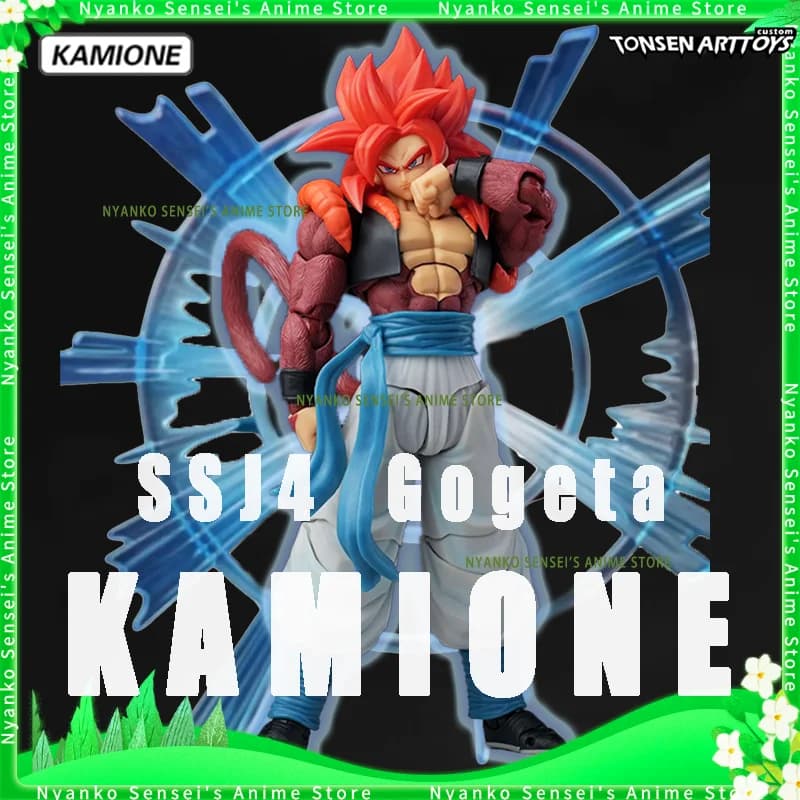 Pre-vendita KAMIONE SSJ4 Gogeta Dragon Ball Super Saiyan 4 1/12 SHF Tonsenart Giocattoli Action Figure Anime Modello Giocattolo Bambola Da Collezione