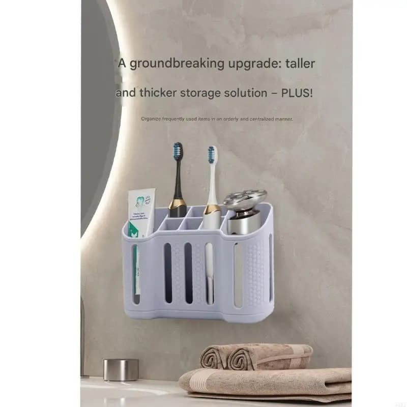 Toothbrush And Accessories Holder Storage Rack For Home Bathroom Organizing Use 55KF