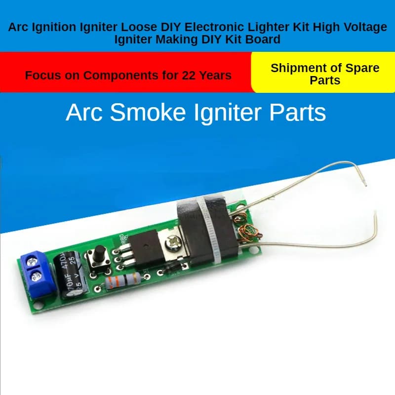 Accenditore per accensione ad arco Kit accendino elettronico fai-da-te sciolto accenditore ad alta tensione che fa scheda Kit fai da te