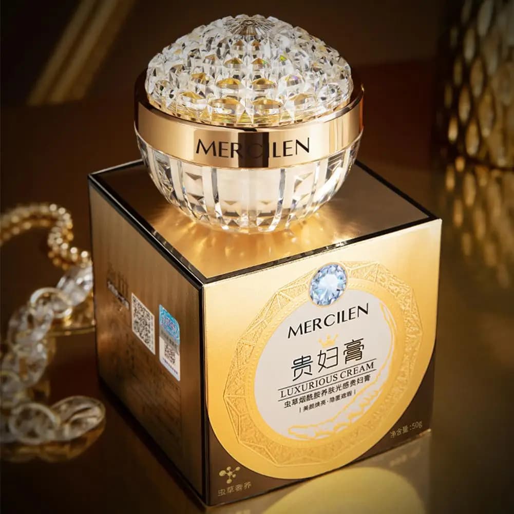 MERCILEN Cordyceps Sinensis, Lifting Cream to Nicotinamide, Cream Viso to the Levigating Collagen Anti-wrinkles for Hydratation and Whitening