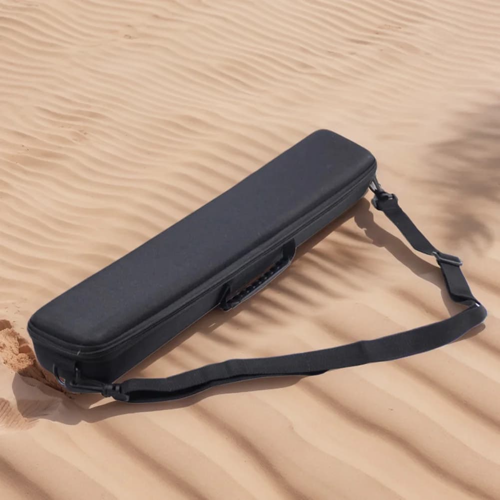 Borsa Rigida Porta Canna da Pesca con Tracolla, Custodia da Viaggio per Canna da Pesca, Borsa per Accessori da Pesca e Attrezzi